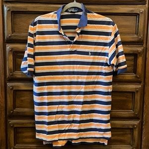 Polo by Ralph Lauren yellow, white, and blue polo